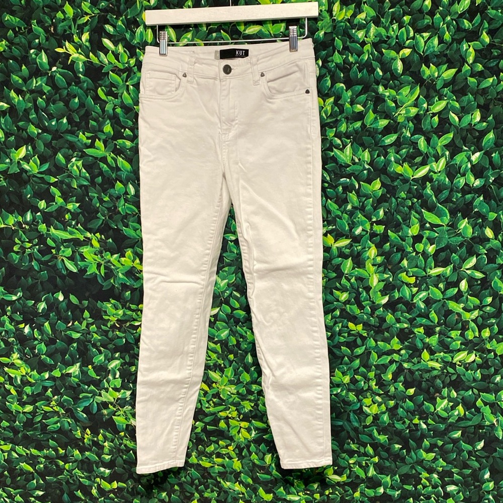 KUT from the Kloth White Donna High Rise Ankle Jeans Size 2